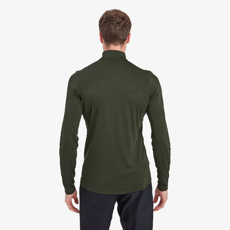 Montane Mens Dart Zip Neck Oak Green-3